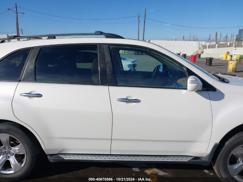 2007 Acura Mdx Sport Package VIN: 2HNYD28847H544224 Lot: 40670566