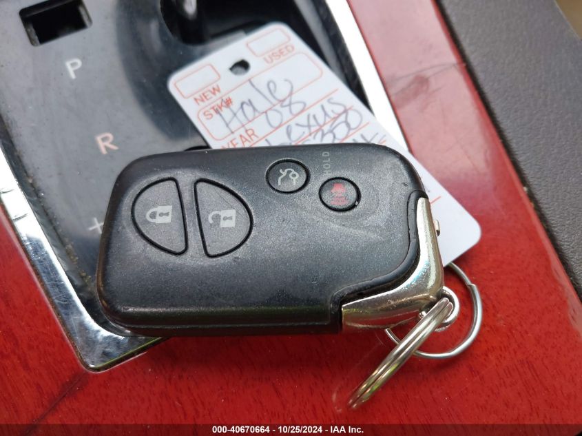 2008 Lexus Es 350 VIN: JTHBJ46G482167428 Lot: 40670664