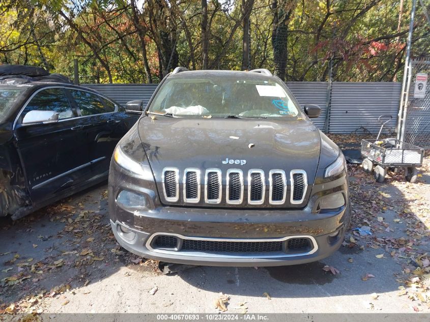 2016 Jeep Cherokee Limited VIN: 1C4PJLDB5GW324187 Lot: 40670693