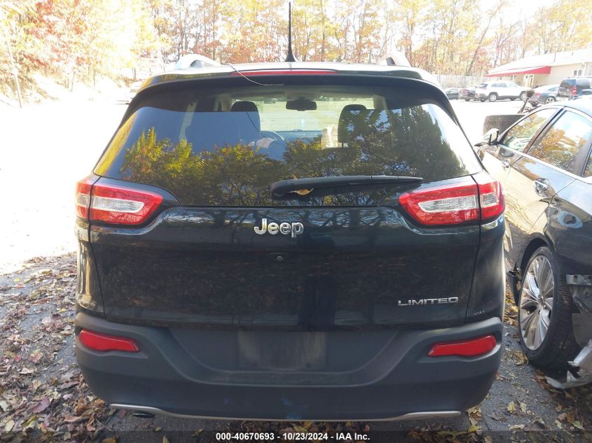 2016 Jeep Cherokee Limited VIN: 1C4PJLDB5GW324187 Lot: 40670693