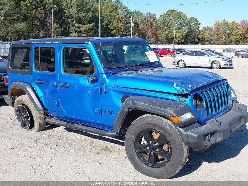 2022 Jeep Wrangler Unlimited Sport VIN: 1C4HJXDG0NW194825 Lot: 40670715