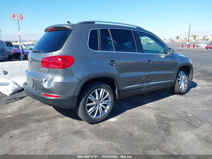 2012 Volkswagen Tiguan Se VIN: WVGAV7AX6CW001371 Lot: 40670721