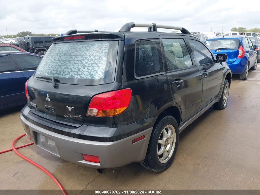 2003 Mitsubishi Outlander Ls VIN: JA4LX31G53U097824 Lot: 40670762