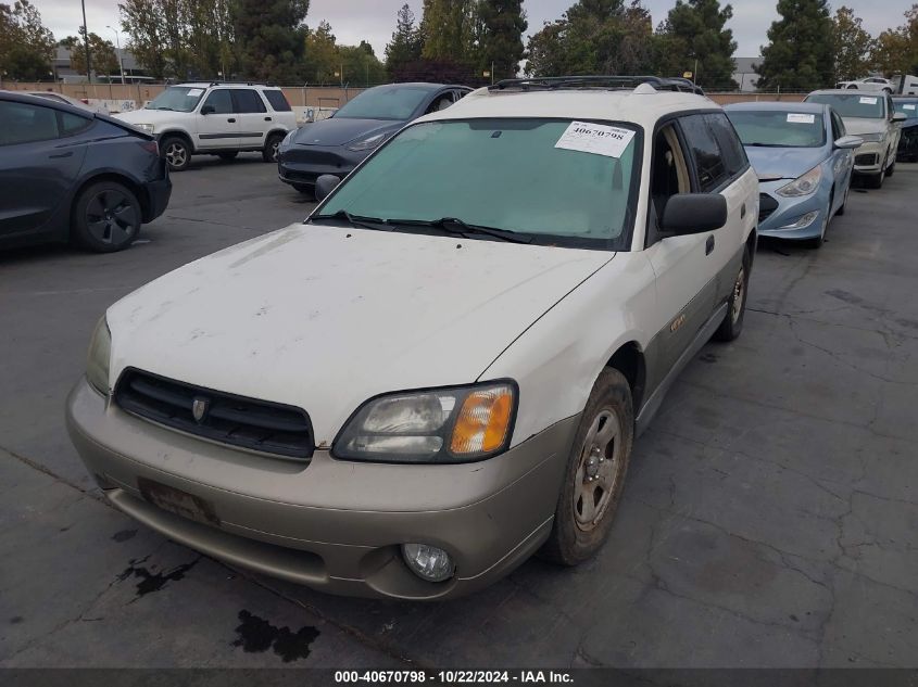 2002 Subaru Outback VIN: 4S3BH665927645196 Lot: 40670798