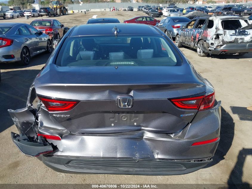 2020 Honda Insight Ex VIN: 19XZE4F5XLE012090 Lot: 40670806