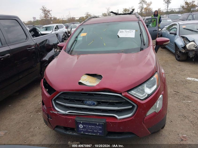 2020 Ford Ecosport Se VIN: MAJ6S3GLXLC368376 Lot: 40670867