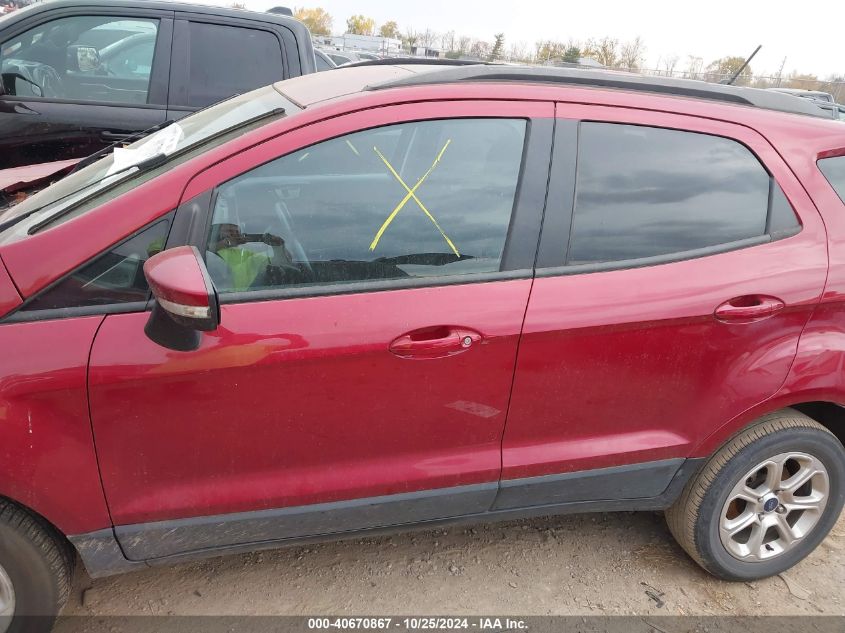 2020 Ford Ecosport Se VIN: MAJ6S3GLXLC368376 Lot: 40670867