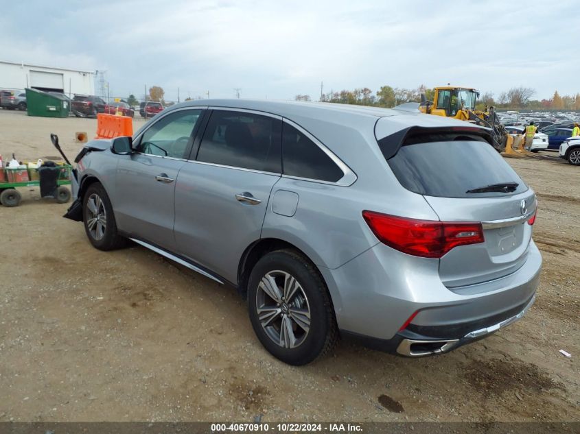 2019 Acura Mdx Standard VIN: 5J8YD4H32KL022551 Lot: 40670910