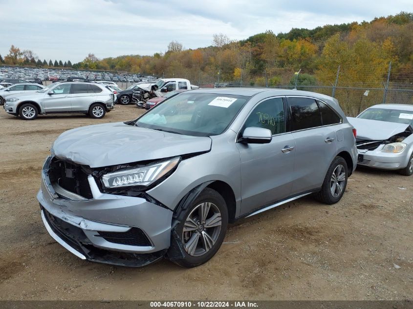 2019 Acura Mdx Standard VIN: 5J8YD4H32KL022551 Lot: 40670910