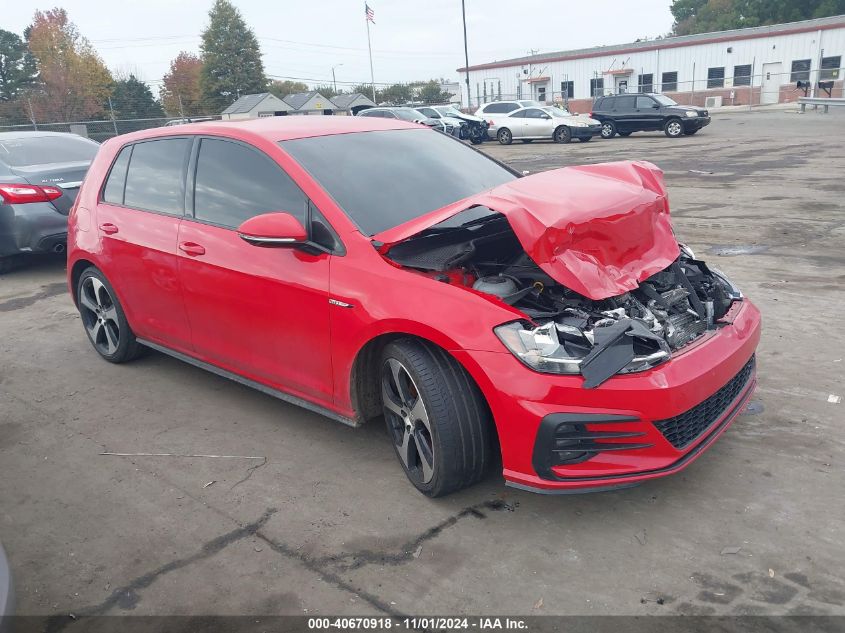 2018 Volkswagen Golf Gti 2.0T Autobahn/2.0T S/2.0T Se VIN: 3VW447AU4JM262423 Lot: 40670918