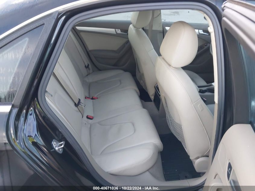 2012 Audi A4 2.0T Premium VIN: WAUAFAFL0CN014625 Lot: 40671036