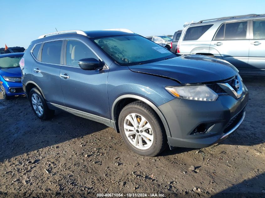 VIN KNMAT2MT0GP599138 2016 Nissan Rogue, SV no.1