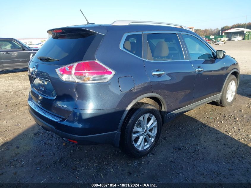 VIN KNMAT2MT0GP599138 2016 Nissan Rogue, SV no.4