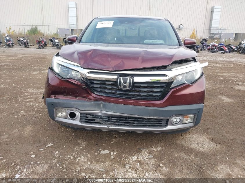 2019 HONDA RIDGELINE RTL-E - 5FPYK3F72KB026372