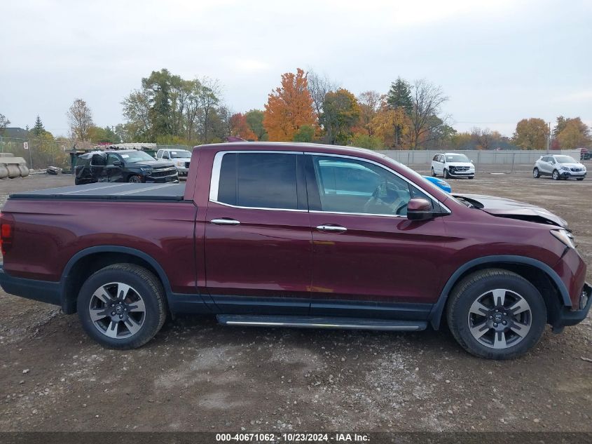 2019 HONDA RIDGELINE RTL-E - 5FPYK3F72KB026372