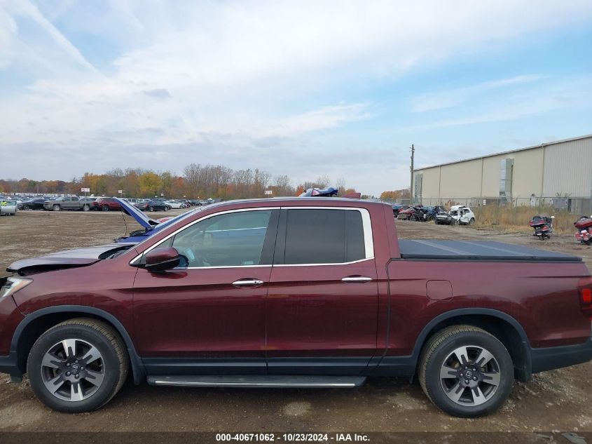 2019 Honda Ridgeline Rtl-E VIN: 5FPYK3F72KB026372 Lot: 40671062