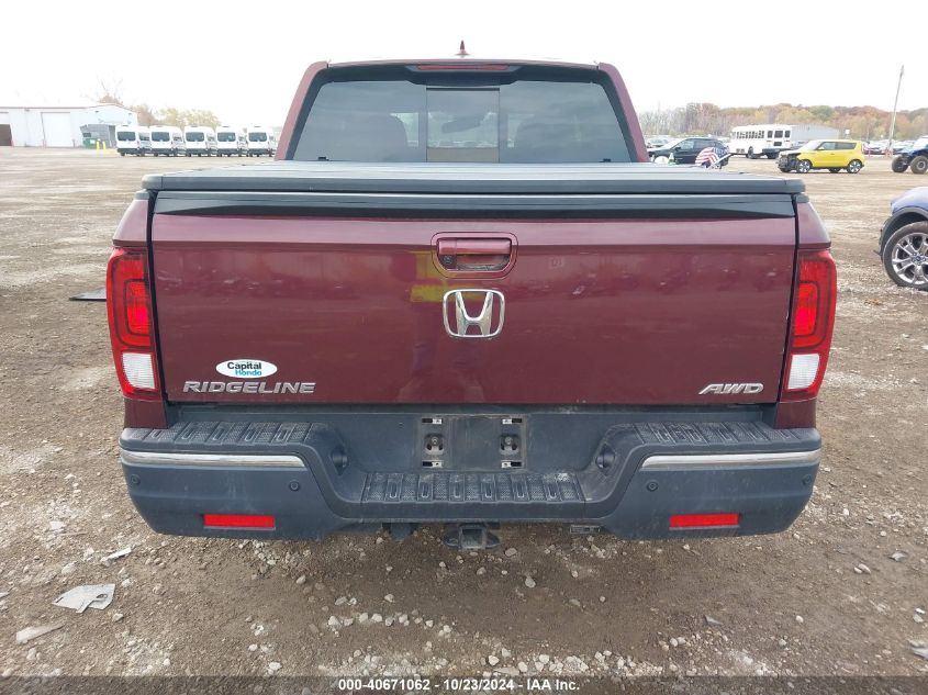 2019 HONDA RIDGELINE RTL-E - 5FPYK3F72KB026372