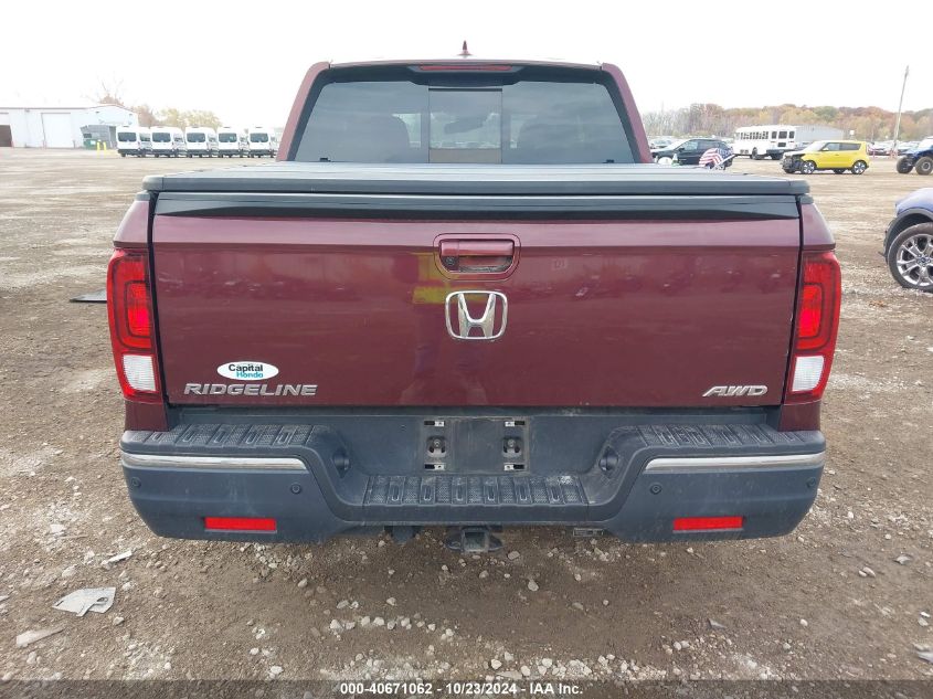 2019 Honda Ridgeline Rtl-E VIN: 5FPYK3F72KB026372 Lot: 40671062