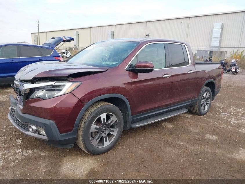 2019 HONDA RIDGELINE RTL-E - 5FPYK3F72KB026372