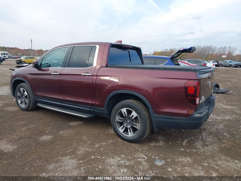2019 HONDA RIDGELINE RTL-E - 5FPYK3F72KB026372