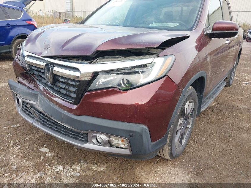 2019 HONDA RIDGELINE RTL-E - 5FPYK3F72KB026372