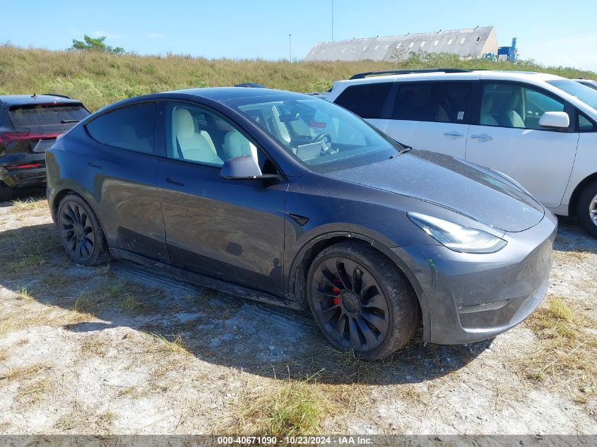 2021 TESLA MODEL Y PERFORMANCE DUAL MOTOR ALL-WHEEL DRIVE - 5YJYGDEF0MF090096