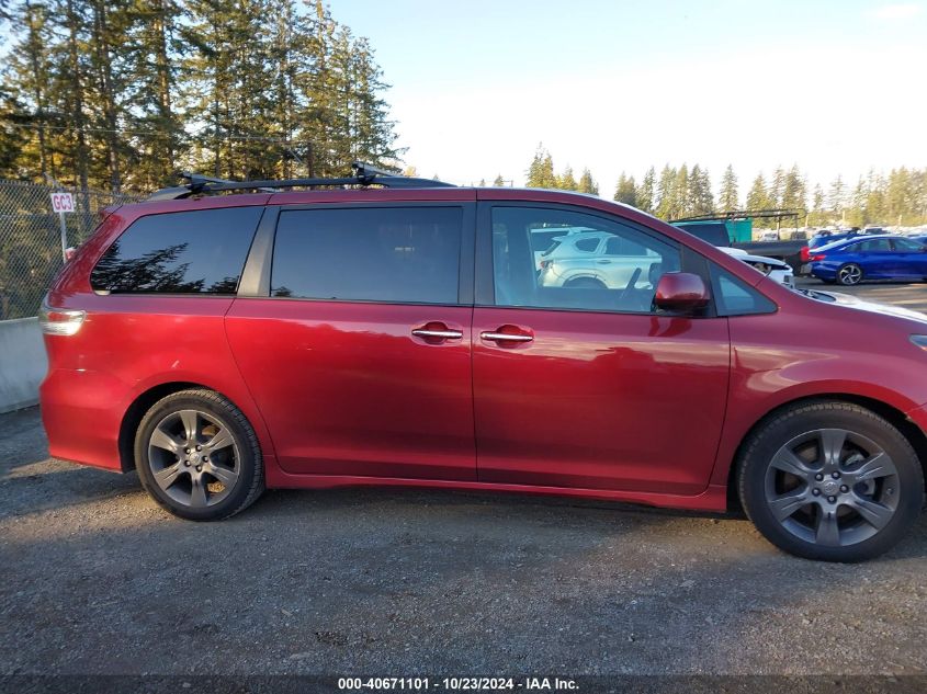 2015 Toyota Sienna Sport VIN: 5TDXK3DC2FS628842 Lot: 40671101