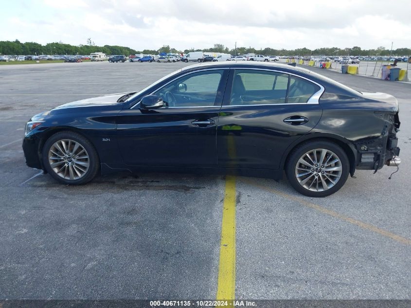 2020 Infiniti Q50 Luxe Awd VIN: JN1EV7AR4LM254288 Lot: 40671135