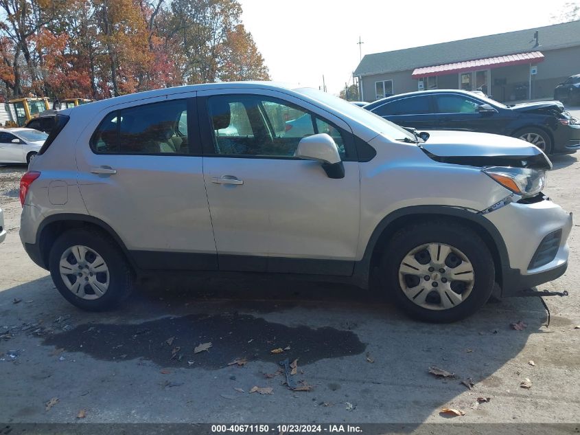 2018 Chevrolet Trax Ls VIN: KL7CJKSB2JB710489 Lot: 40671150