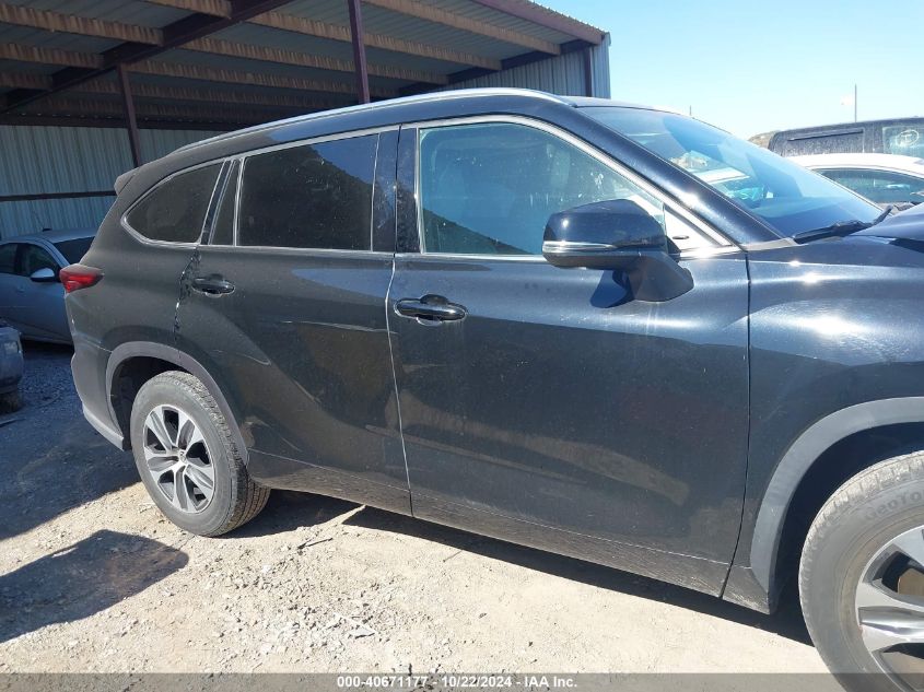 2021 Toyota Highlander Xle VIN: 5TDGZRAH7MS040267 Lot: 40671177