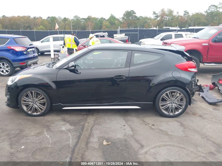 2016 Hyundai Veloster Turbo VIN: KMHTC6AE3GU279962 Lot: 40671201