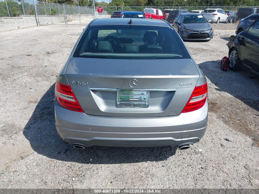 2012 Mercedes-Benz C 300 Luxury 4Matic/Sport 4Matic VIN: WDDGF8BB9CR240759 Lot: 40671209