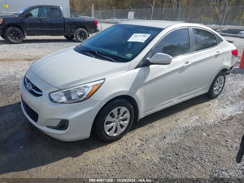 VIN KMHCT4AE1GU077531 2016 Hyundai Accent, SE no.2