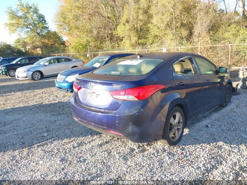 2013 Hyundai Elantra Gls VIN: 5NPDH4AE1DH191447 Lot: 40671291