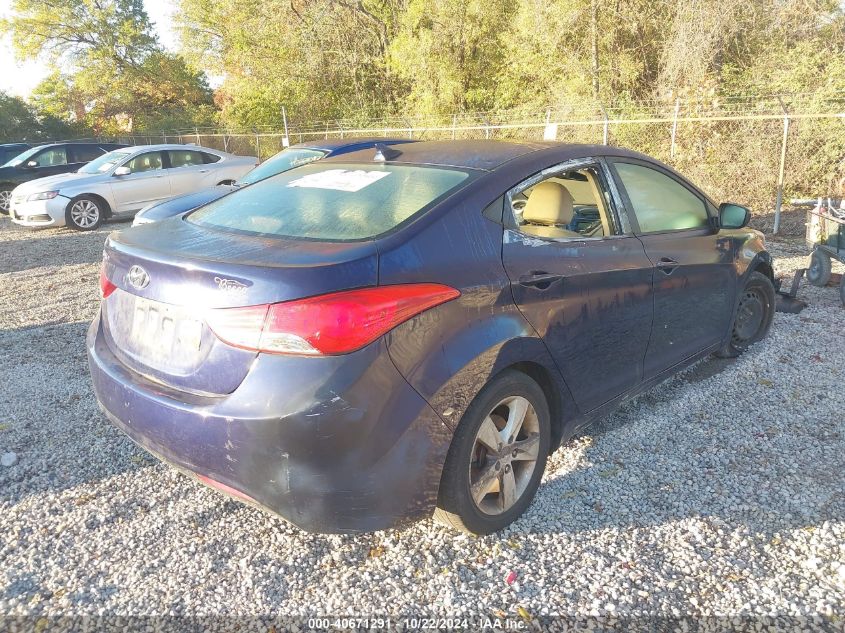 2013 Hyundai Elantra Gls VIN: 5NPDH4AE1DH191447 Lot: 40671291