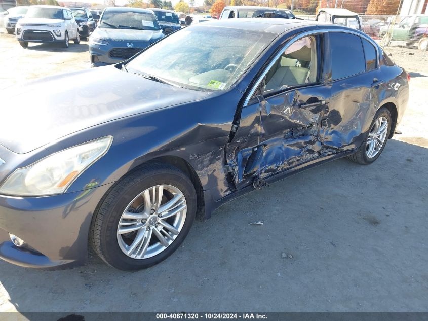 2011 INFINITI G25X VIN: JN1DV6ARXBM451986