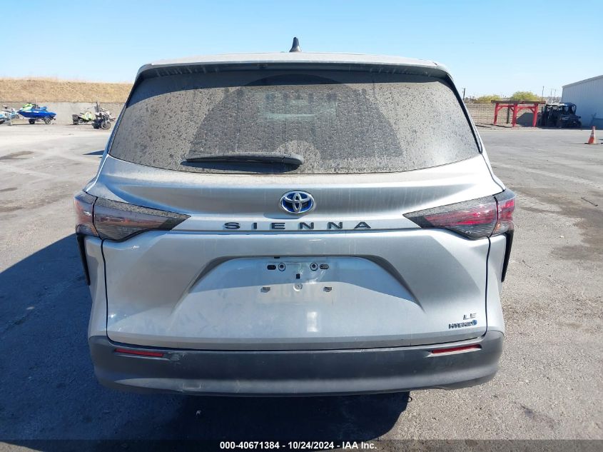 2023 Toyota Sienna Le VIN: 5TDKRKEC5PS150108 Lot: 40671384