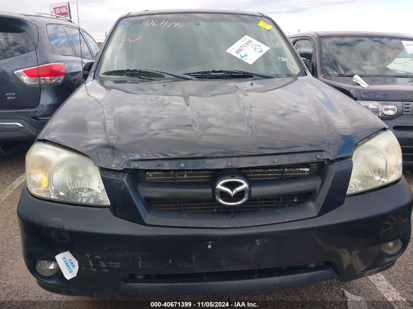 2006 Mazda Tribute S VIN: 4F2YZ04196KM29579 Lot: 40671399