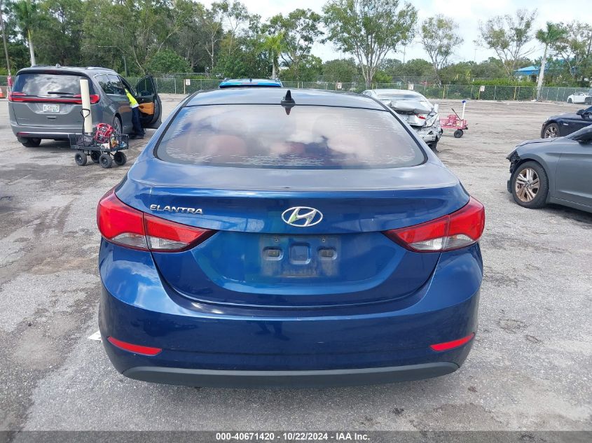 2016 Hyundai Elantra Se VIN: 5NPDH4AE6GH731511 Lot: 40671420