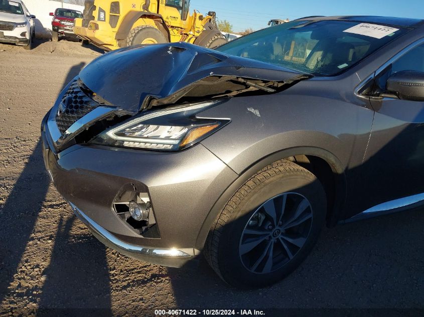 2023 Nissan Murano Sv Intelligent Awd VIN: 5N1AZ2BS6PC140689 Lot: 40671422