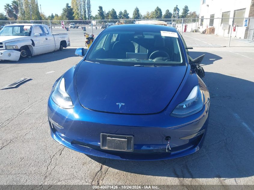 2022 Tesla Model 3 Long Range Dual Motor All-Wheel Drive VIN: 5YJ3E1EB8NF179086 Lot: 40671426