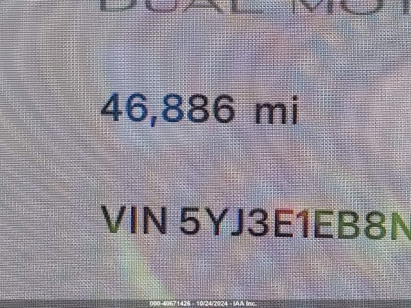 2022 Tesla Model 3 Long Range Dual Motor All-Wheel Drive VIN: 5YJ3E1EB8NF179086 Lot: 40671426