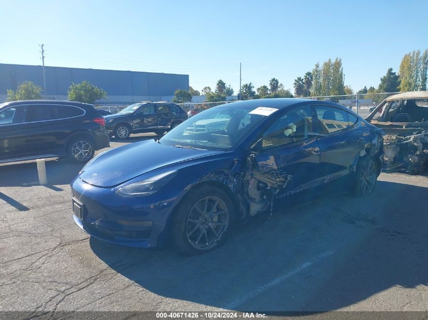 VIN 5YJ3E1EB8NF179086 2022 Tesla Model 3, Long Rang... no.2