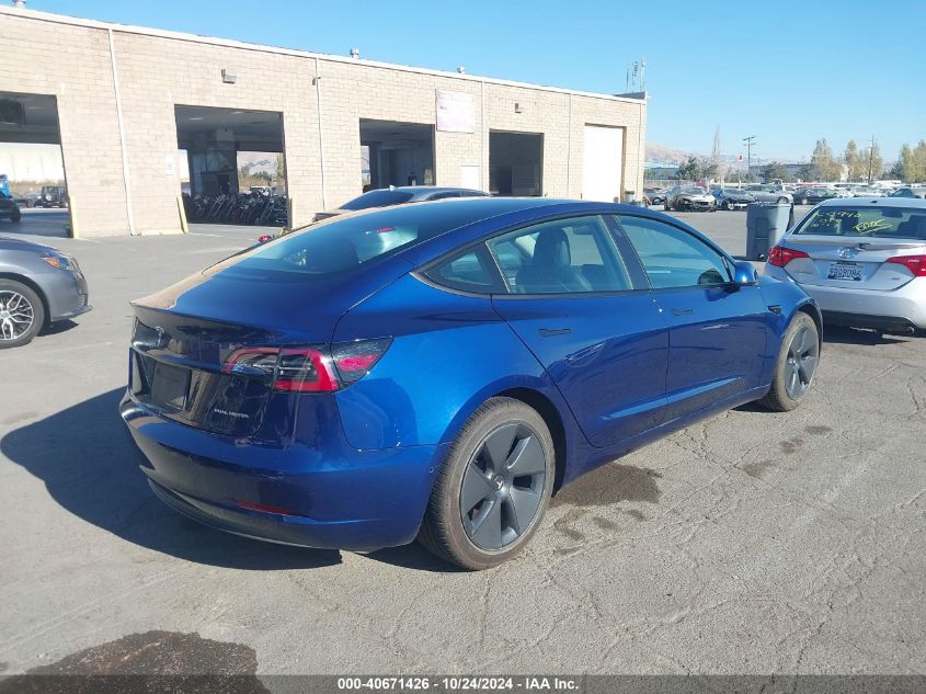 VIN 5YJ3E1EB8NF179086 2022 Tesla Model 3, Long Rang... no.4