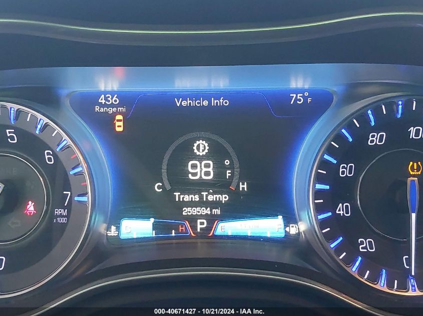 2016 Chrysler 300C VIN: 2C3CCAEGXGH156556 Lot: 40671427