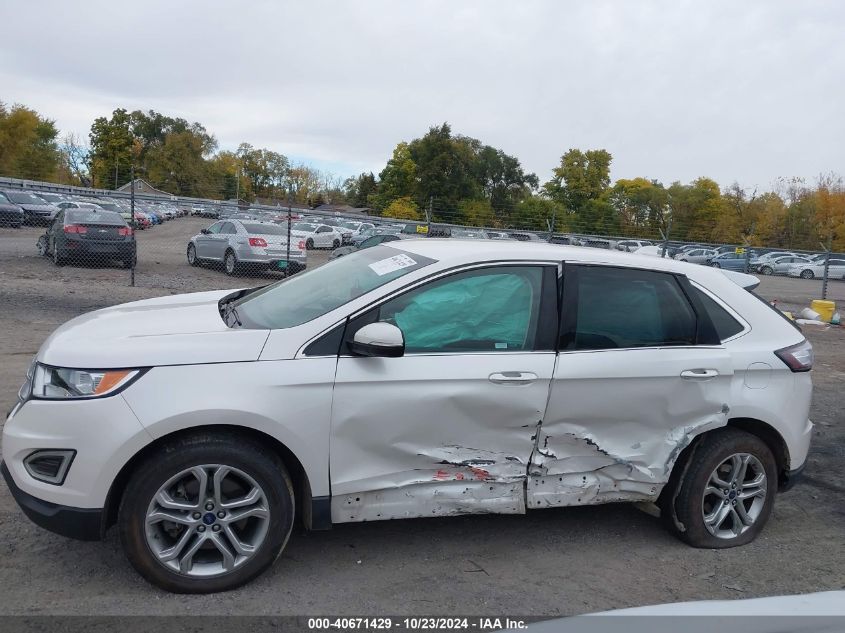 2017 Ford Edge Titanium VIN: 2FMPK4K90HBB91159 Lot: 40671429