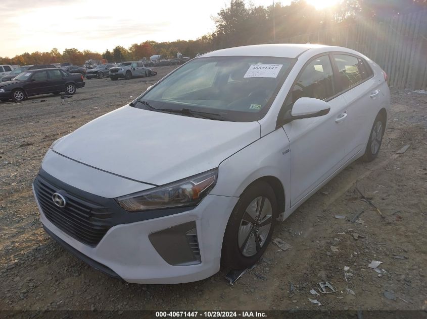 2019 Hyundai Ioniq Hybrid Blue VIN: KMHC65LC9KU171268 Lot: 40671447