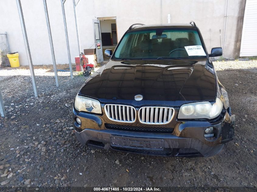 2008 BMW X3 3.0Si VIN: WBXPC93458WJ16637 Lot: 40671485