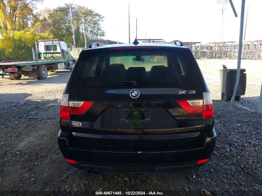 2008 BMW X3 3.0Si VIN: WBXPC93458WJ16637 Lot: 40671485