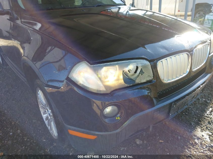 2008 BMW X3 3.0Si VIN: WBXPC93458WJ16637 Lot: 40671485